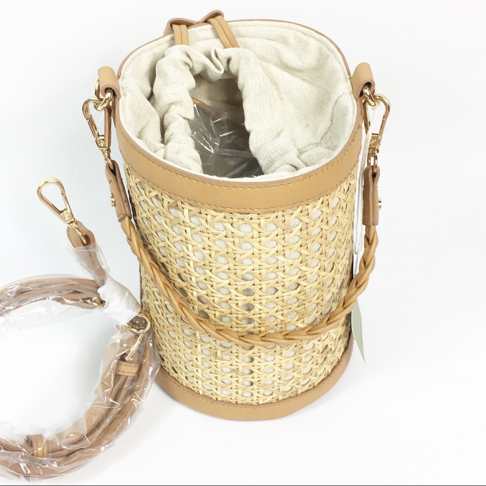 Tommy Bahama Straw Rattan Bucket Bag
